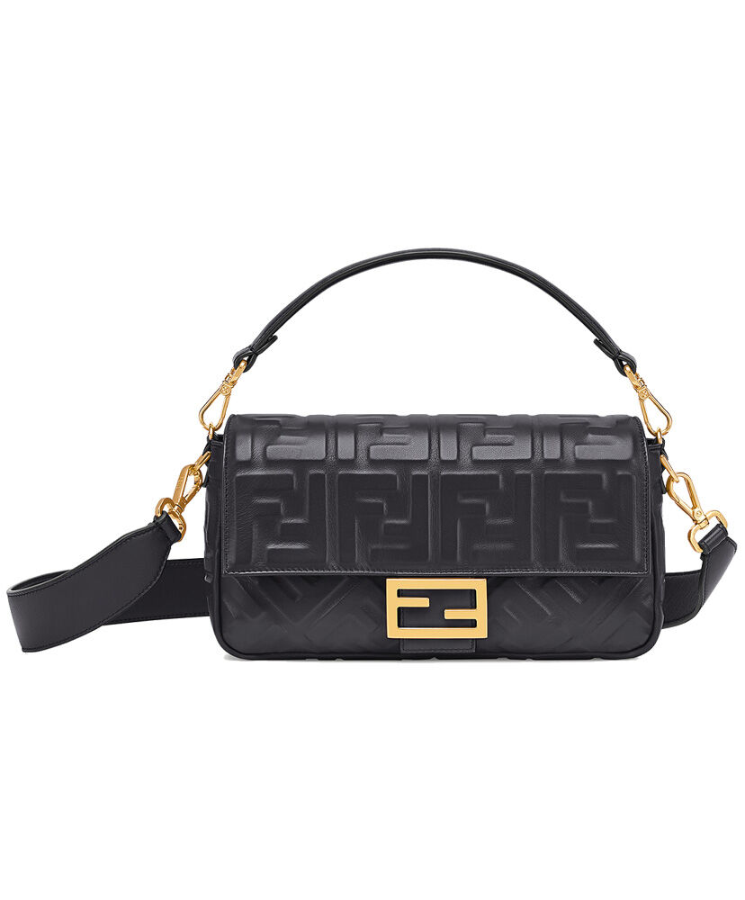 Fendi Baguette Leather Bag 8BR600 Black